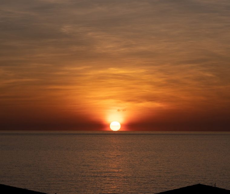 ホテルから望むサンセット